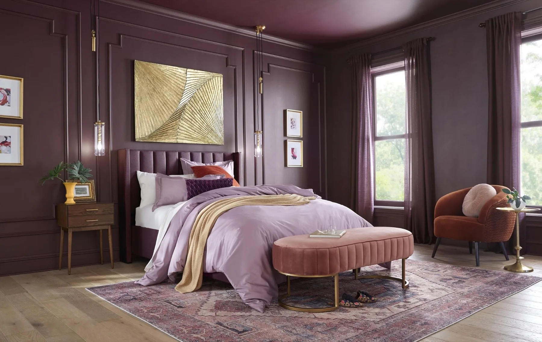 Bedroom, full trim and millwork